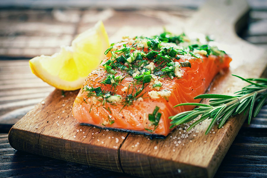 grilled salmon